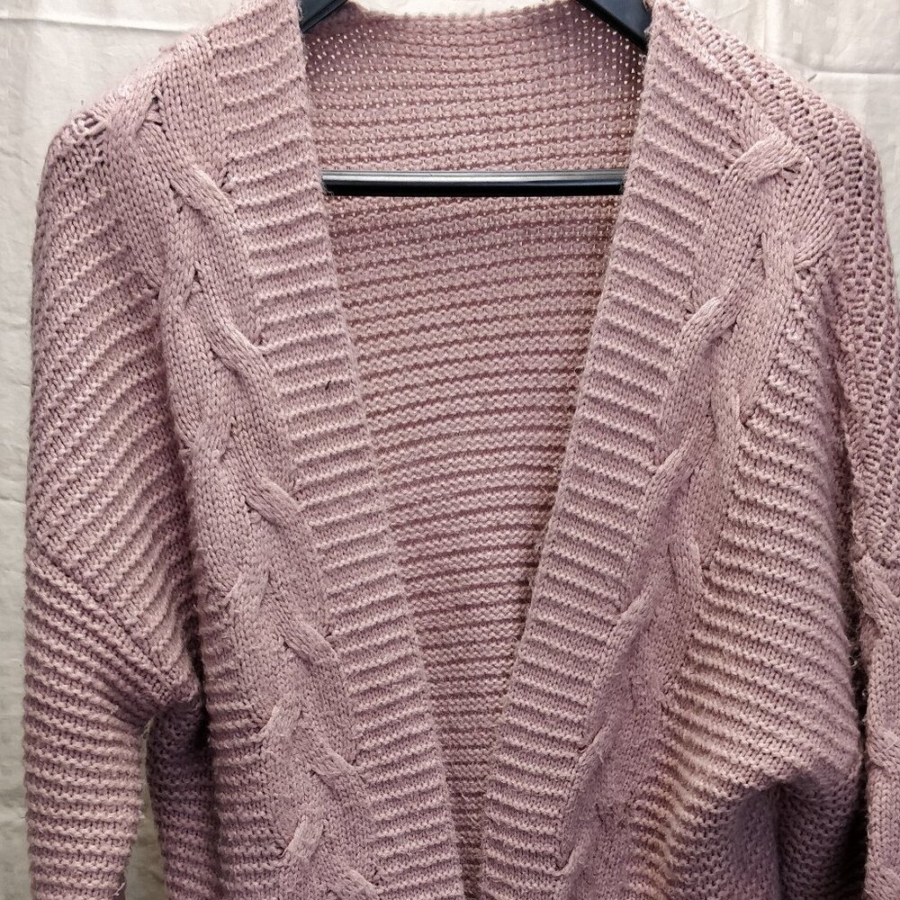 Big comfy soft pink cardigan - oversized